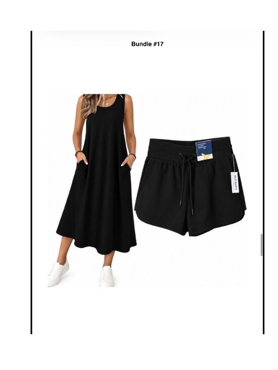 Dresses & Skirts - BUNDLE #17 🖤🖤 Black Sleeveless Dress & Old Navy Shorts 🖤🖤